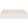 vidaXL Bed Frame without Mattress White 140x190 cm Solid Wood Pine