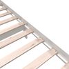 vidaXL Bed Frame without Mattress White Solid Wood 140x200 cm (810083+814195)