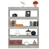vidaXL Book Cabinet/Room Divider Concrete Grey 100x30x135 cm
