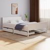 vidaXL Bed Frame without Mattress White Solid Wood Pine 140x200 cm