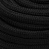 vidaXL Work Rope Black 20 mm 100 m Polyester