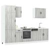 vidaXL 7 Piece Kitchen Cabinet Set Lucca Grey Sonoma Engineered Wood
