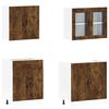 vidaXL 4 Piece Kitchen Cabinet Set Porto Smoked Oak Engineered Wood