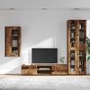 vidaXL TV Cabinet Set with Drawer with Shelf Old Wood Engineered Wood