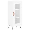 vidaXL Highboard High Gloss White 34.5x34x180 cm Engineered Wood