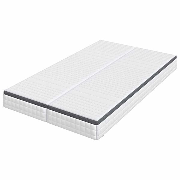 vidaXL Mattress 2 pcs White and Grey 60 x 200 cm Bonell Spring