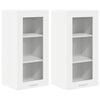 vidaXL Hanging Cabinet 2 pcs White Engineered Wood