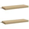 vidaXL Bench Cushions SOEST 2 pcs 100% Polyester Beige 120 x 40 x 8 cm