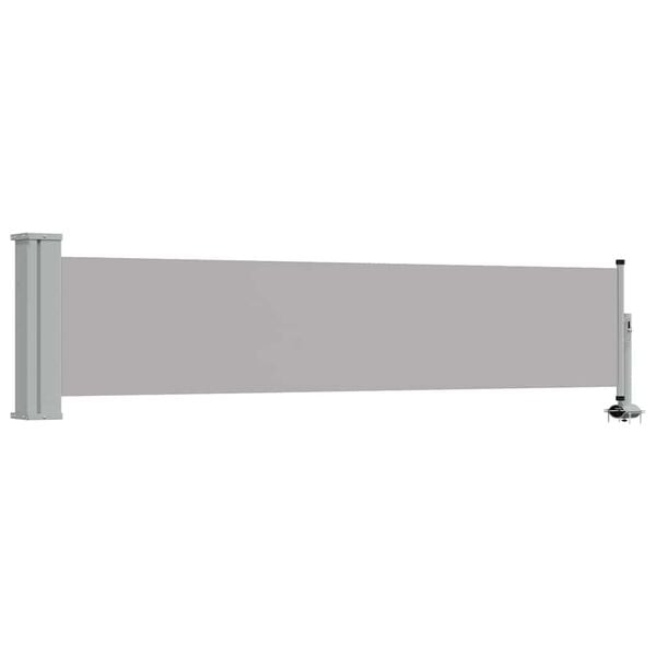 vidaXL Patio Retractable Side Awning 60x300 cm Grey