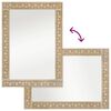 vidaXL Bathroom Mirror 50x70x2.5 cm Solid Wood Mango and Glass