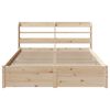 vidaXL Bed Frame with Headboard without Mattress 150x200 cm King Size