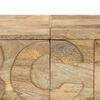 vidaXL Alphabet Cabinet with 6 Drawers 120x35x79 cm Solid Mango Wood
