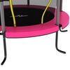 vidaXL Trampoline with Safety Net Round 140x160 cm Pink