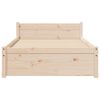 vidaXL Bed Frame without Mattress Solid Wood 90x200 cm