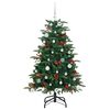 vidaXL Artificial Christmas Tree with 150 LEDs with Stand Green 150 cm