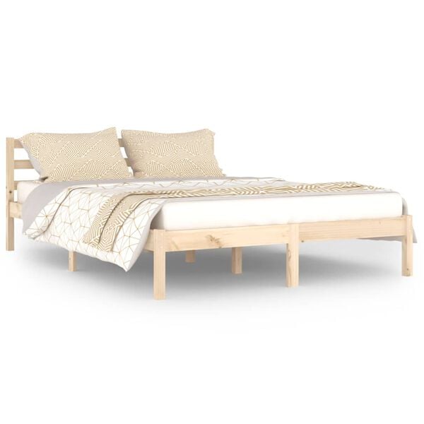 vidaXL Bed Frame without Mattress Solid Wood Pine 140x200cm