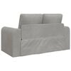 vidaXL Folding Sofa Bed Light Grey 148 x 71 x 83 cm Velvet