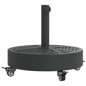 vidaXL Parasol Base with Wheels for &Oslash;38 / 48 mm Poles 27 kg Round