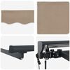 vidaXL Electric Retractable Awning Beige 3.5 x 2.5 m