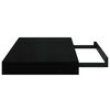 vidaXL Floating Wall Shelves 2 pcs High Gloss Black 40x23x3.8 cm MDF