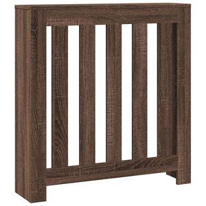 vidaXL Radiator Cover Brown Oak 78x20x82 cm Engineered Wood
