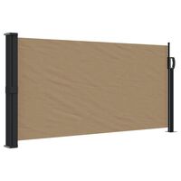vidaXL Retractable Side Awning Taupe 100x300 cm
