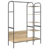vidaXL Clothes Rack with Shelf Brown 120 x 44 x 160 cm Engineered Wood