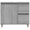 vidaXL Bathroom Cabinet Grey Sonoma 65x33x60 cm Engineered Wood