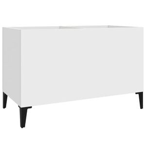 vidaXL Record Cabinet White 74,5x38x48 cm Engineered Wood