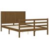 vidaXL Bed Frame without Mattress Honey Brown 140x190 cm Solid Wood
