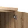 vidaXL Garage Storage Cabinet Artisan Oak 30x51x85 cm Solid Wood Pine