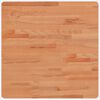 vidaXL Table Top 60x60x1.5 cm Square Solid Wood Beech