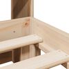vidaXL Bookcase Bed without Mattress 160x200 cm Solid Wood Pine