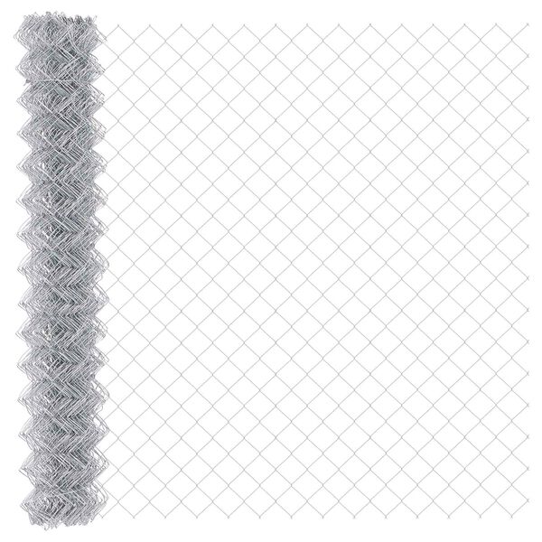 vidaXL Chain Link Fence Silver 10 x 1.5 m Galvanised steel