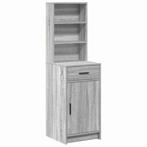 vidaXL Highboard Grey Sonoma 40 x 40.5 x 135 cm Engineered Wood