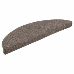 vidaXL Stair Mats Self-adhesive 5 pcs 56x17x3 cm Beige Half Round