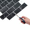 vidaXL Subway Tile 50 pcs Black Marble 30.5 x 30.5 cm