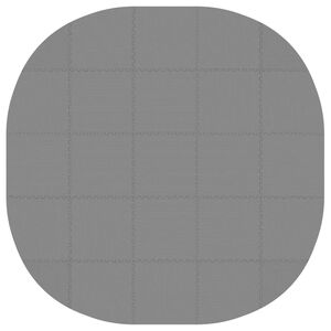 vidaXL Pool Ground Mat 25 pcs &Oslash; 292 cm Round EVA Foam Grey