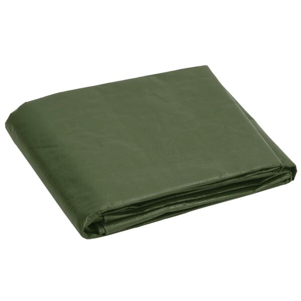 vidaXL Tarpaulin 180 g/m&sup2; 8x10 m Green HDPE