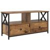 vidaXL TV Cabinet Old Wood 90 x 33 x 45 cm Engineered Wood and Steel