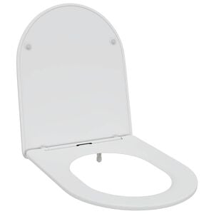 vidaXL Toilet Seat White 47 x 36 x 3.4 cm Duroplast