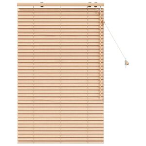 vidaXL Venetian Blind Oak Look 75 x 130 cm 35 mm Solid Paulownia Wood