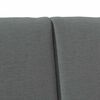 vidaXL Upholstered Headboard Dark Grey 180 cm Solid Pine Wood