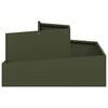 vidaXL Garden Planter Olive Green 80 x 80 x 50 cm Cold-rolled Steel