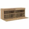 vidaXL TV Wall Cabinet Artisan Oak 100 x 30 x 40 cm Engineered Wood