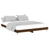 vidaXL Bed Frame without Mattress Brown Oak 200x200 cm Engineered Wood