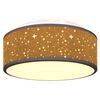 vidaXL Ceiling Lamp Black 30 x 13.5 cm Fabric