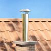 vidaXL Chimney Head Extension Silver 26 x 26 x 50 cm Stainless Steel