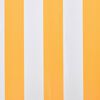 vidaXL Awning Top Sunshade Canvas Orange & White 3.5x2.5 m