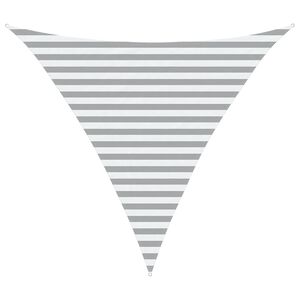 vidaXL Sun Shade Sail Light Grey and White 3 x 3 x 3 m